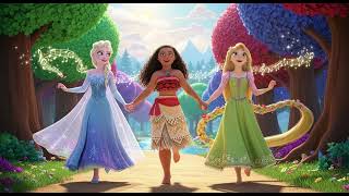 Dancing In The Sun Elsa, Moana & Rapunzel Kids Friendship Song