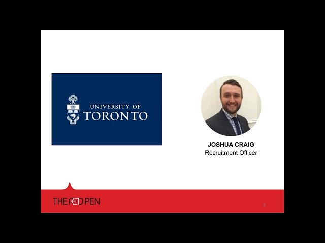 Webinar: Live Chat with Admissions - University of Toronto