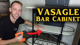 HOW TO ASSEMBLE  VASAGLE Bar Cabinet (ULWR007W01)