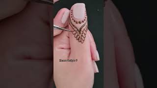 نقش  الحناء سهل جدا للاصابع/Henna pattern is very easy for fingers