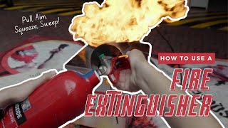 How to use a Fire Extinguisher | ASMR