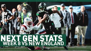 Garrett Wilson Career Day vs Patriots | Next Gen Stats | The New York Jets | NFL