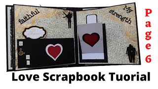 How to make a scrapbook for boyfriend | How to make Love scrapbook | Page - 6 | express feelings