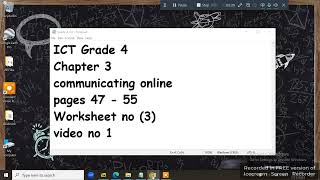 ICT Grade 4 worksheet no 3