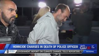 Man faces homicide charges following officer's death