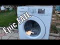 Stress test: 40KG+ WATER balloons in Samsung washing machine (EPIC FAIL)