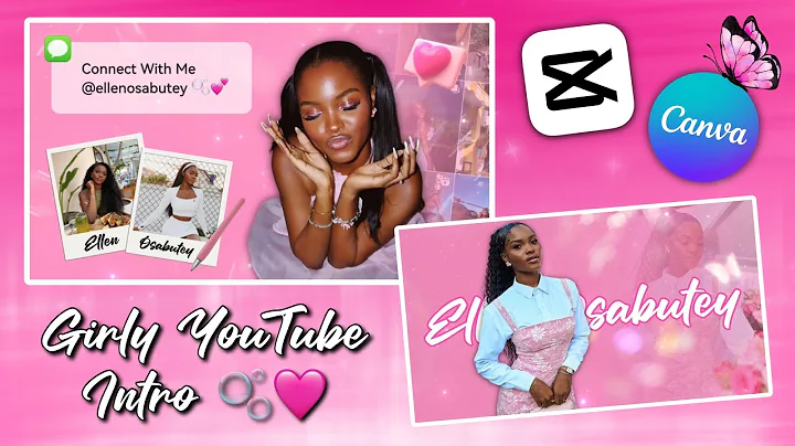 HOW TO MAKE A GIRLY AND CUTE YOUTUBE INTRO USING CAPCUT & CANVA ON A PHONE!