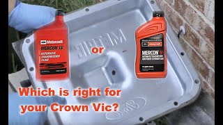Ford Crown Vic P7B transmission fluid and filter change BONUS drain plug