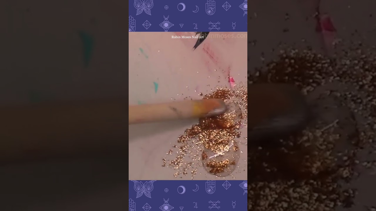 Beautiful Purple and Pink Granite Nails 