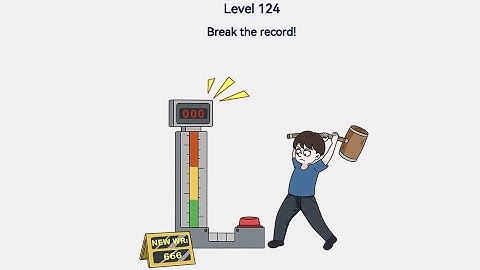 Brain Out 2 Level 124 Break the record Walkthrough Solution