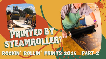✨Steamroller Print Reveal!✨ Watch my giant block get printed by a steamroller! 
