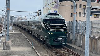 【トワイライトエクスプレス瑞風】87系 瑞風 TM001編成 試運転　加古川駅通過！