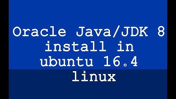 Java/JDK 8 install on ubuntu 16.4