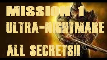 DOOM - Mission 1: The UAC - Collectibles, Secrets - ULTRA-NIGHTMARE