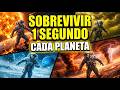¿Sobrevivirías 1 SEGUNDO en Cada Planeta?