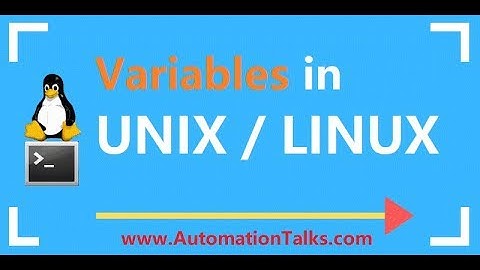 Unix For Testers - 28-  Variables in UNIX or LINUX