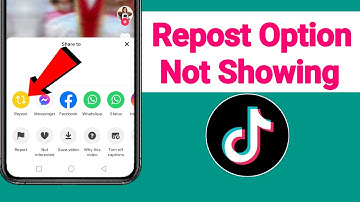 How To Fix Repost Option Not Showing On Tiktok | New Update 2024