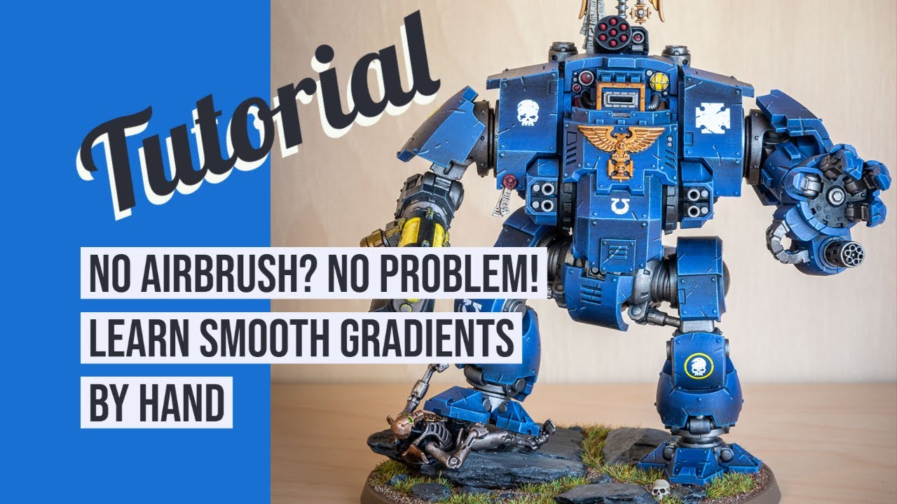 How to do smooth airbrush gradients BY HAND! YouTube