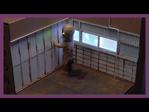 골판지로 SCP173 디오라마 만들기(Make SCP 173 diorama with  cardboard)