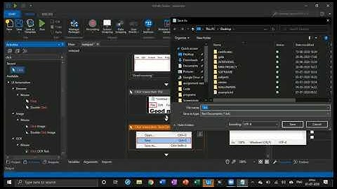Notepad automation by UI PATH