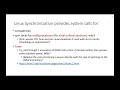 Synchronization (Part 1) - Part 07 - Other synchronization techniques