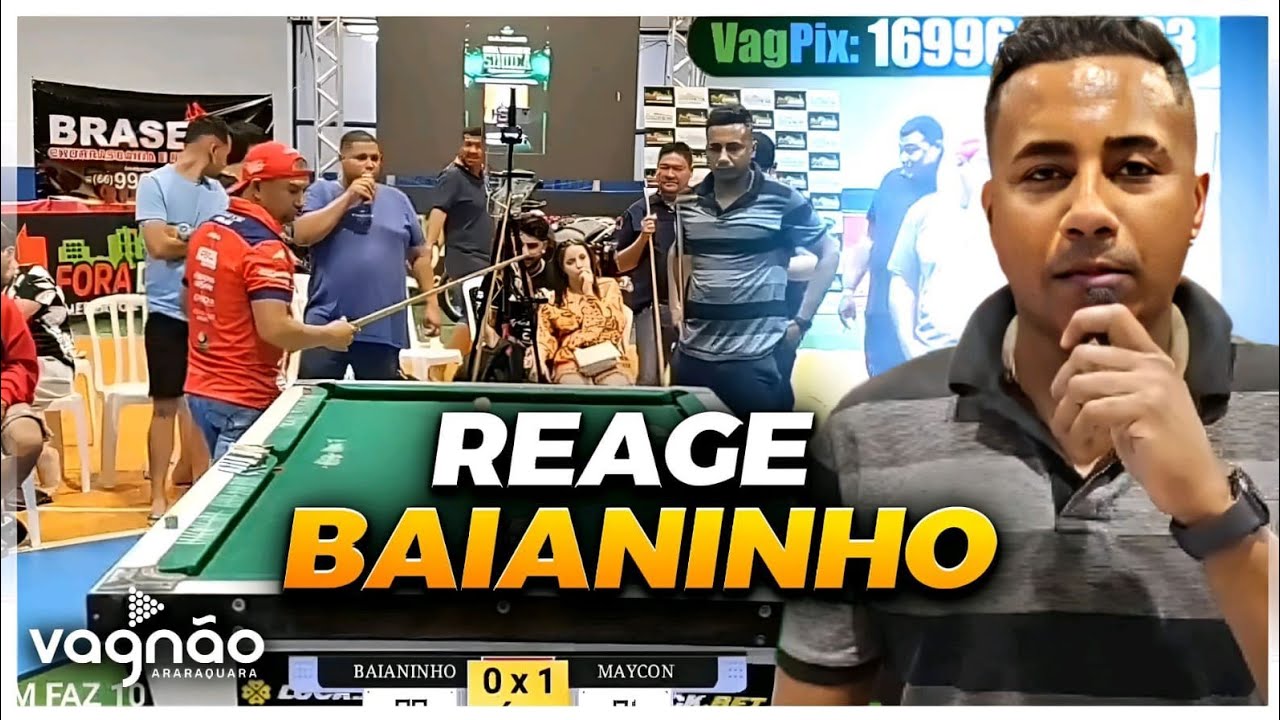 BAIANINHO FICOU SEM REAÇÃO CONTRA O SNIPER DA SINUCA