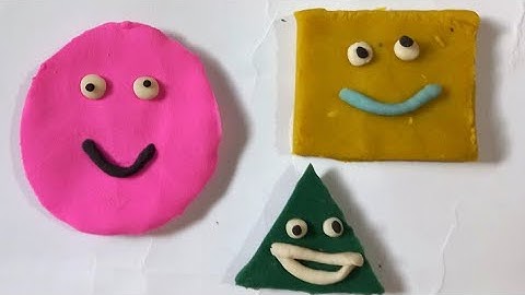 Clay with me| Clay Time | Basic Shapes (Square, Rectangle, Triangle and Circle)