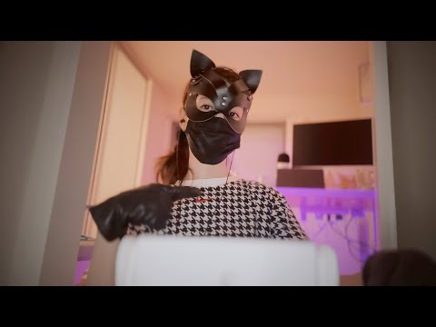[ASMR] 革友達の囁きマッサージ / 革手袋 / leathergloves
