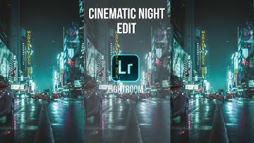 How to Create Neon City Cyberpunk Aesthetic (Lightroom Mobile Tutorial)