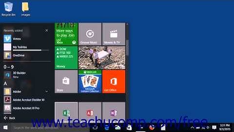 Windows 10 Tutorial Customizing the Start Menu in Windows 10 Microsoft Training