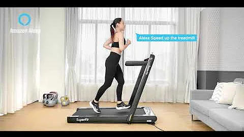 Costway Folding Treadmill with Remote APP Control