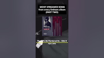 Most streamed song from each Eminem album on Spotify (PART TWO) #rap #eminem #spotify #hiphop