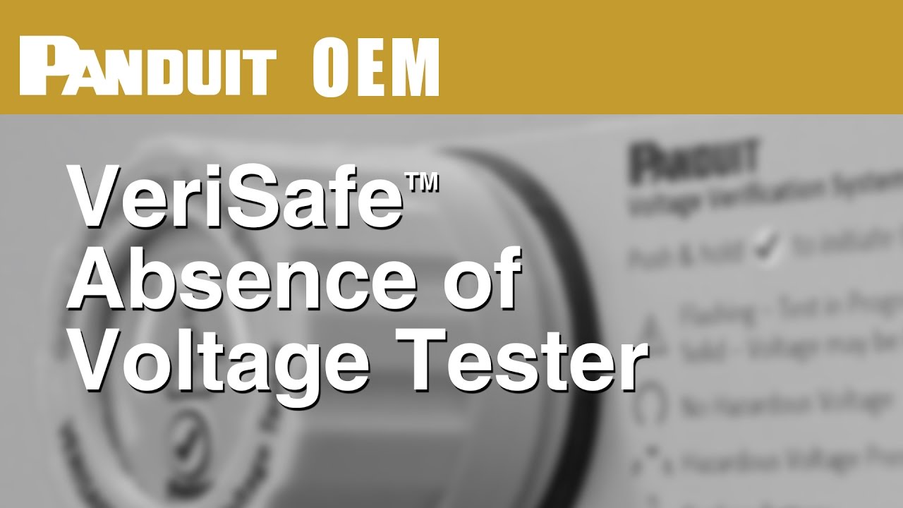 Panduit VS-AVT-C08-L10 Tester,Absence of Voltage,8ft. System  Cable,10ft. Sensor Leads,VeriSafe Series RS