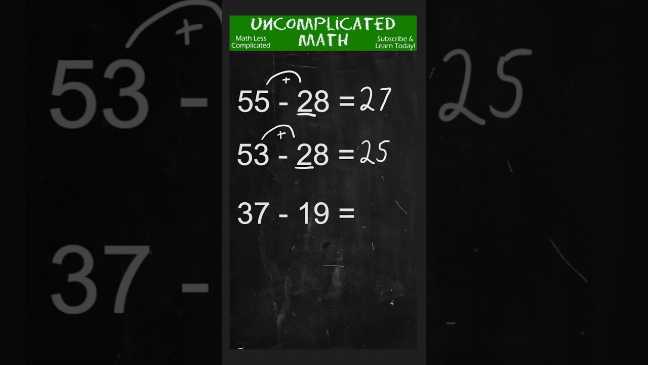 Subtraction Trick | Fast Subtraction Hack | 