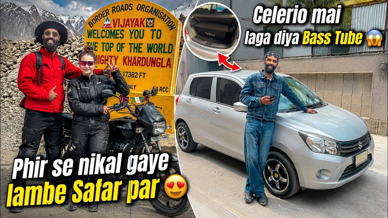 Sahiba ke sath phir se nikal gye Lambe Trip par | Celerio mai tagdi Bass Tube lga di 