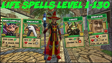 Wizard101: All Life Spells Level 1-130 (2019)