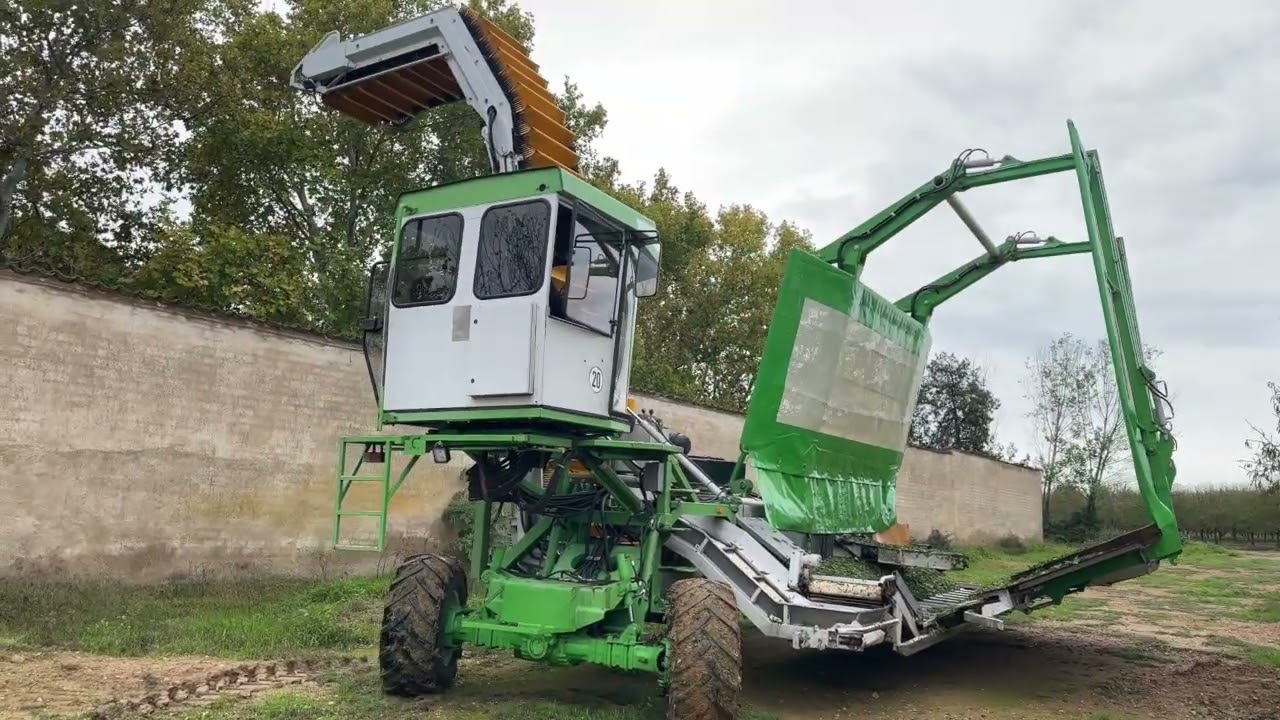 Almond and Apple Harvester OE4 /AH5 second day in orchards Grupo del Prado for a trail in spain 2024