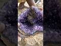 Amethys geode  #gemstone #crystals #diamond #gold #agate #fyp