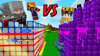 히어로 성 VS 몬스터 성 [ 빌드 배틀 ] Hero Castle vs Monster Castle in minecraft