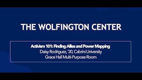 Activism 101: Finding Allies and Power Mapping