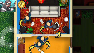 Robbery Bob 1 - part 5 gameplay walkthrough - suburbs chapter 1 | robbery Bob easy gameplay mod menu