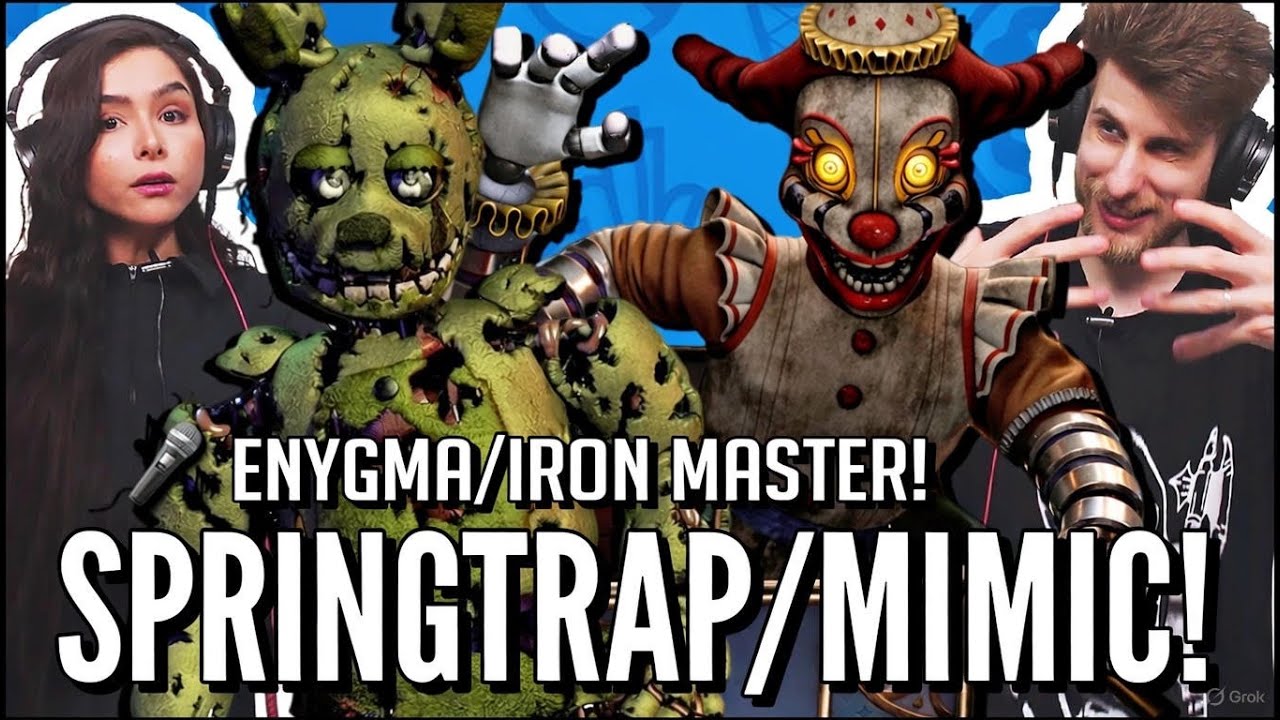 ENYGMA E IRON MASTER MANDARAM MUITO COM FIVE NIGHTS AT  FREDDY'S - SPRINGTRAP E MIMIC (JOVENS REAGEM