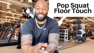 Pop Squats with alternate Floor Touch