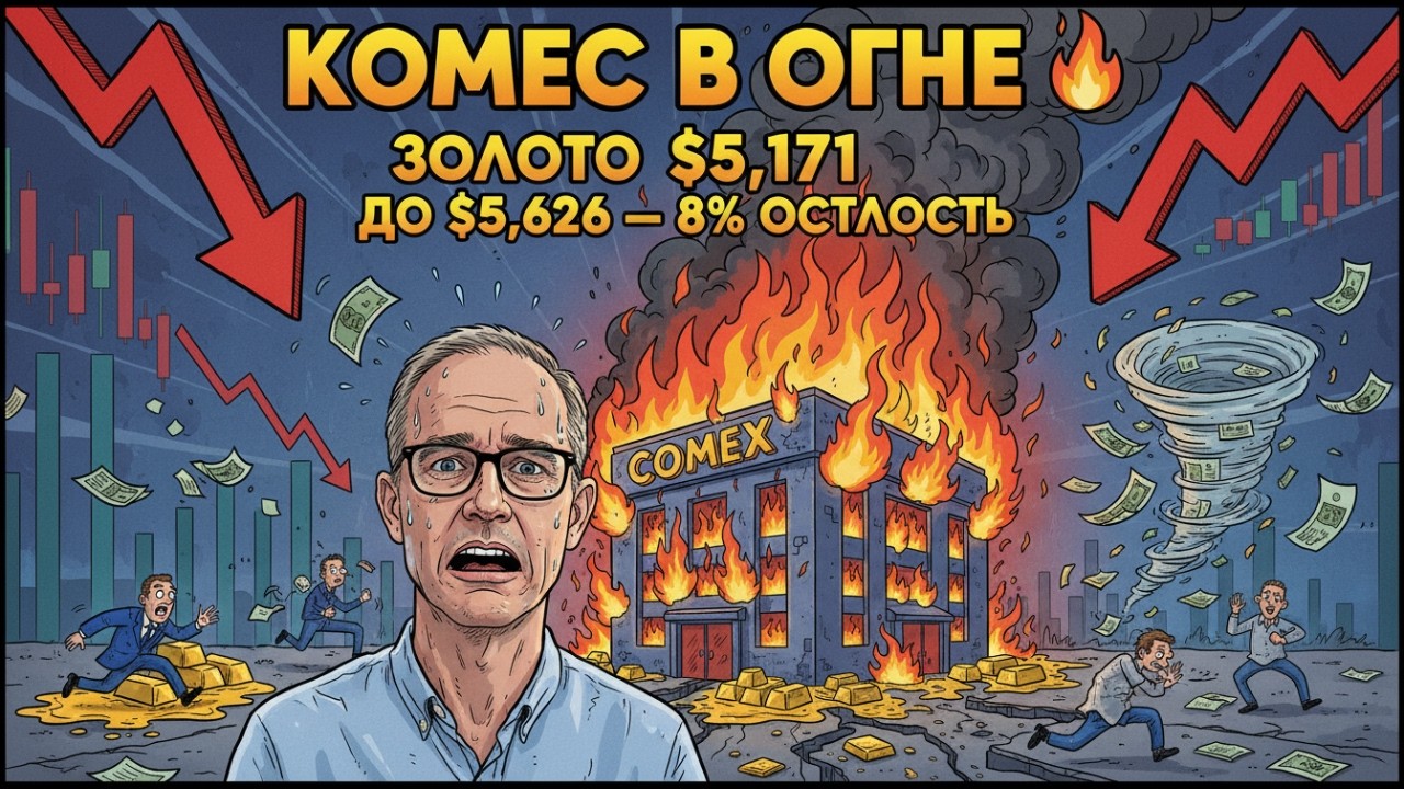 COMEX в огне: золото $5 171 — шестой день войны США–Иран–Израиль толкает рынок к $5 626!