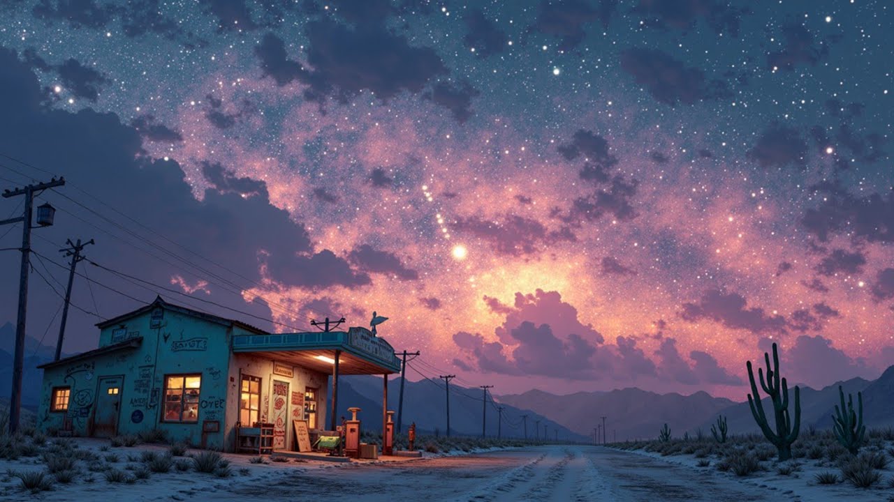 Desert Rock Ritual ~ Stoner Psychedelic Night Sky Hypnotic Grooves