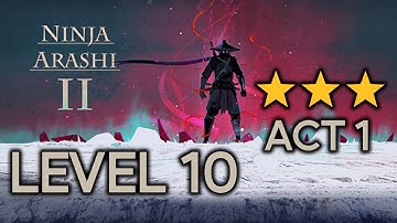 Ninja Arashi 2 Act 1 Level 10 Full Gameplay (3 Stars)