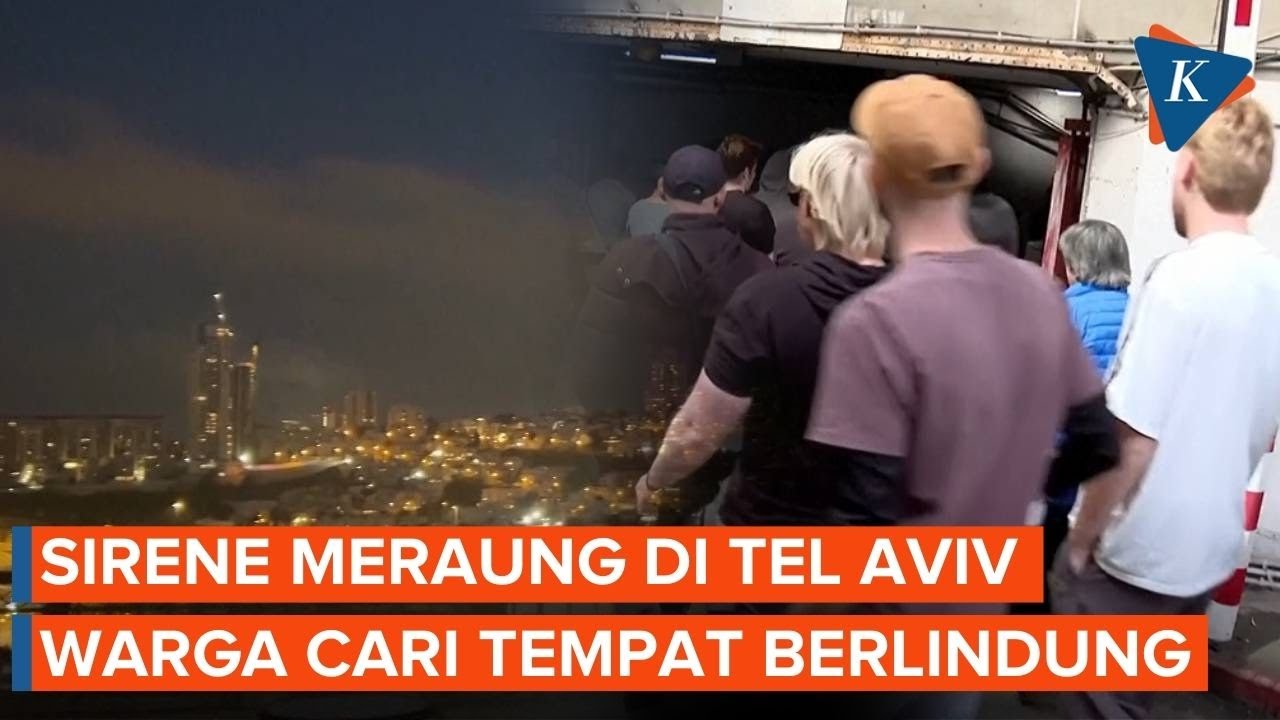 Sirene Meraung di Tel Aviv, Warga Berbondong-bondong ke Tempat Perlindungan