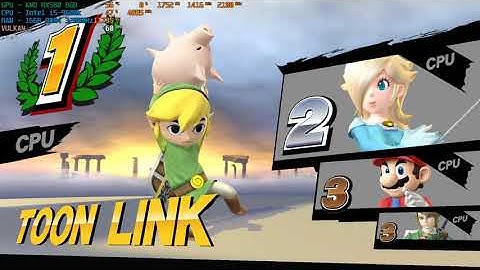 Cemu 1.21.1 - Sm4sh - AMD RX580 - Vulkan