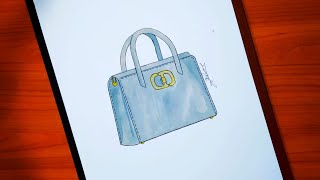 تعلم رسم حقيبة من Dior خطوة بخطوة | Comment dessiner un sac Dior