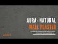 Material master  aura  natural wall plaster  arkihive